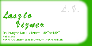 laszlo vizner business card